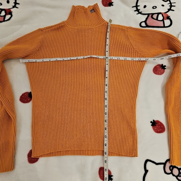 Orange Ralph Lauren Polo Jeans Co 100% cotton made in Hong Kong long sleeve top - Picture 4 of 6